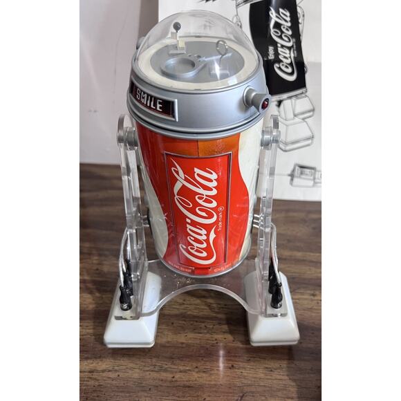 70's Coke COBOT R2-D2 Remote Control Robot Toy w Original Box Inst REPAIR - Picture 6 of 16